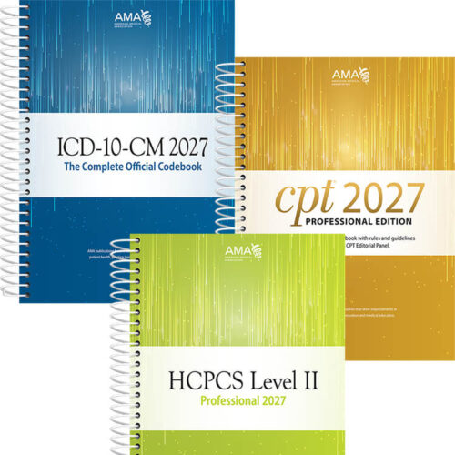 AMA 2027 Physician Coding Book Bundle w/ HCPCS