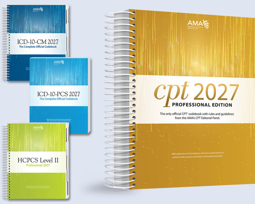 2027 CPT, HCPCS, and ICD10 Code Books | MedicalCodingBooks.com