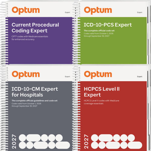 Optum 2027 Hospital Coding Book Bundle w/ HCPCS